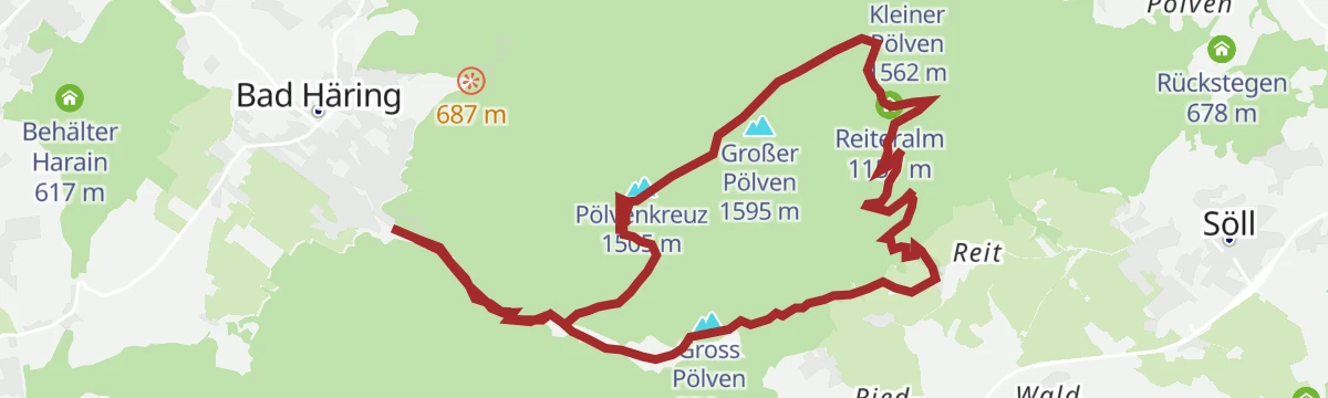 Route map: Umgebung: Prof.-Sinwel-Steig